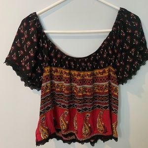 Off the shoulder shirt